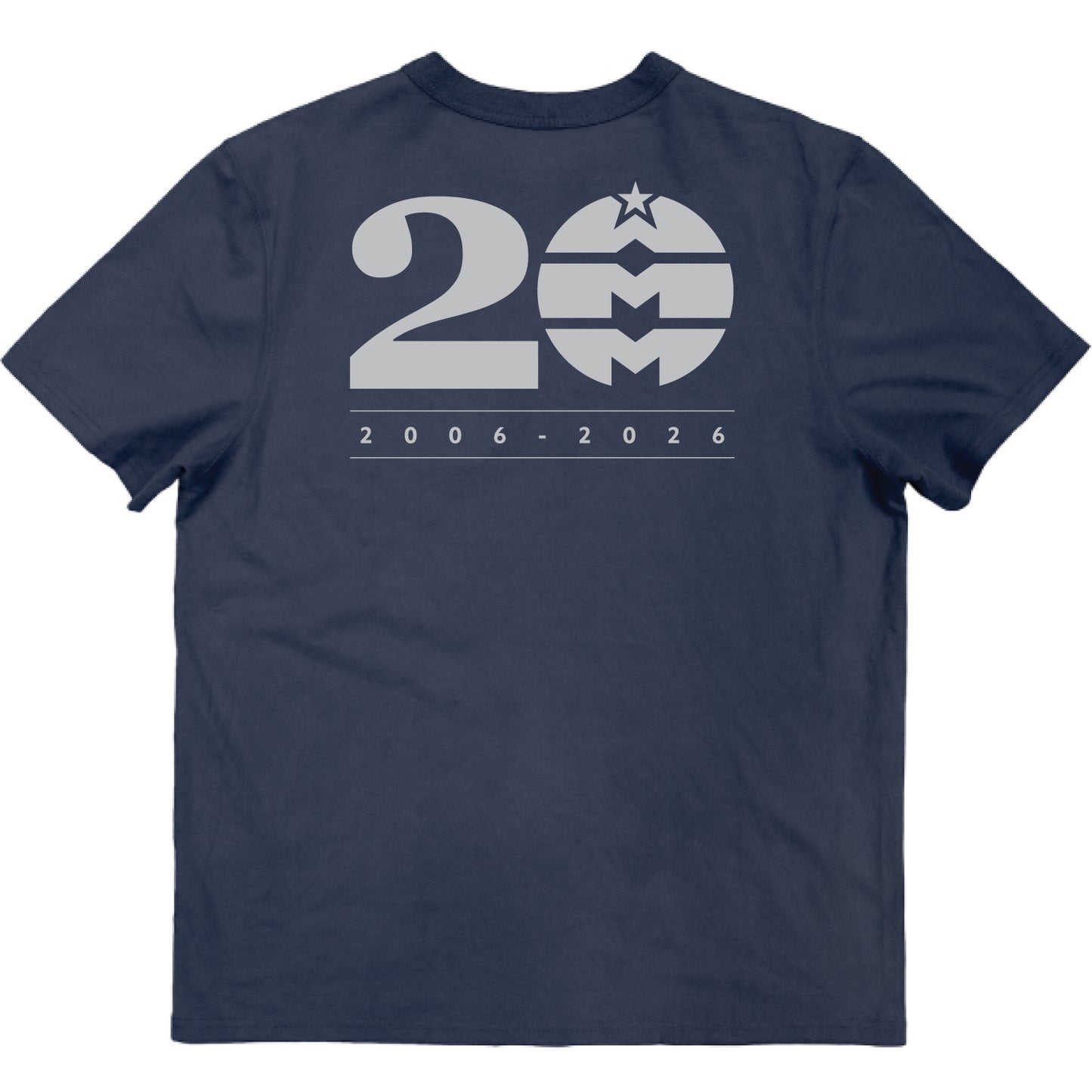 AWMM 20th Year Short Sleeve Sanded Cotton Tee - Navy