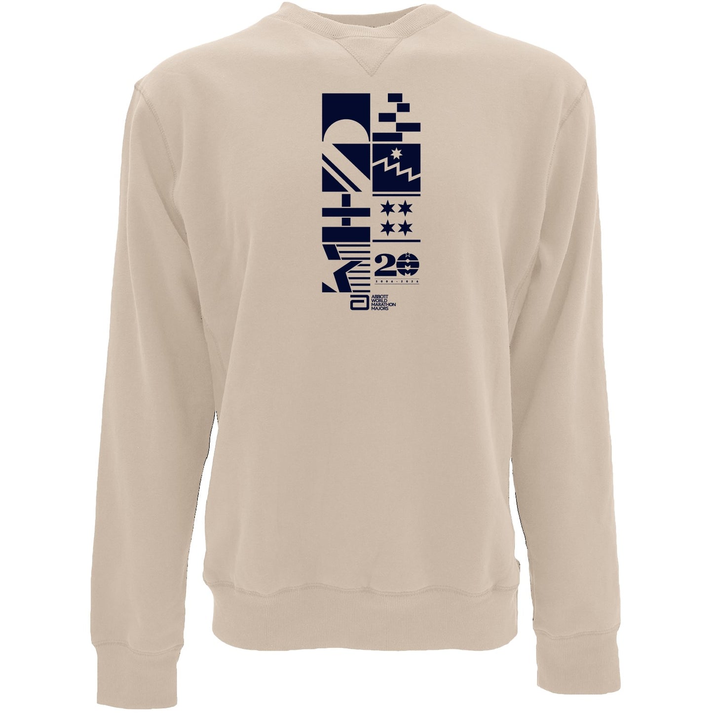 AWMM 20th Year Sanded Crew Fleece - Beige