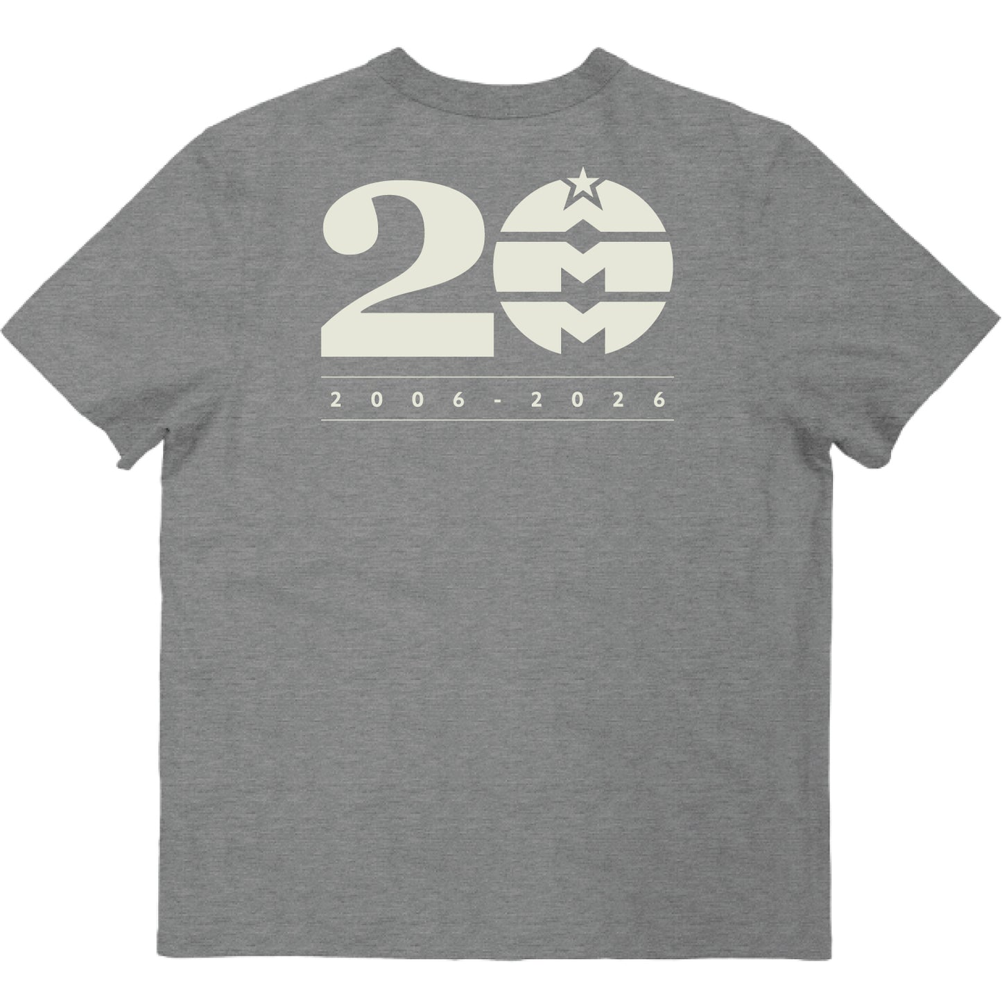 AWMM 20th Year Short Sleeve Sanded Cotton Tee - Gray