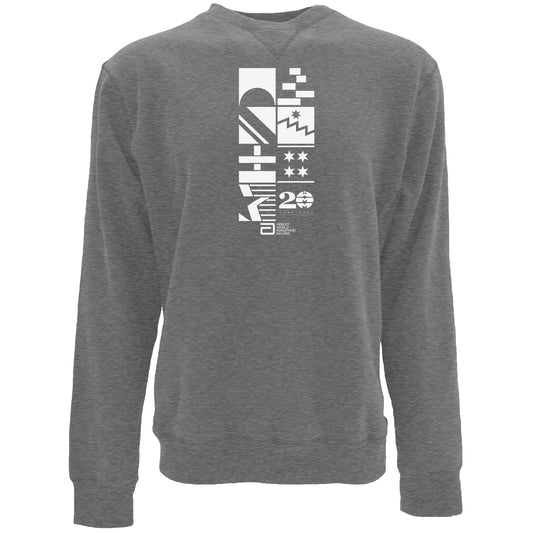 AWMM 20th Year Sanded Crew Fleece - Gray