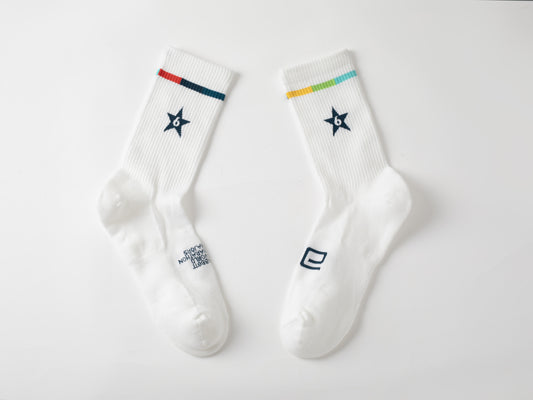 Six Star Finisher Midweight Crew Sock - White