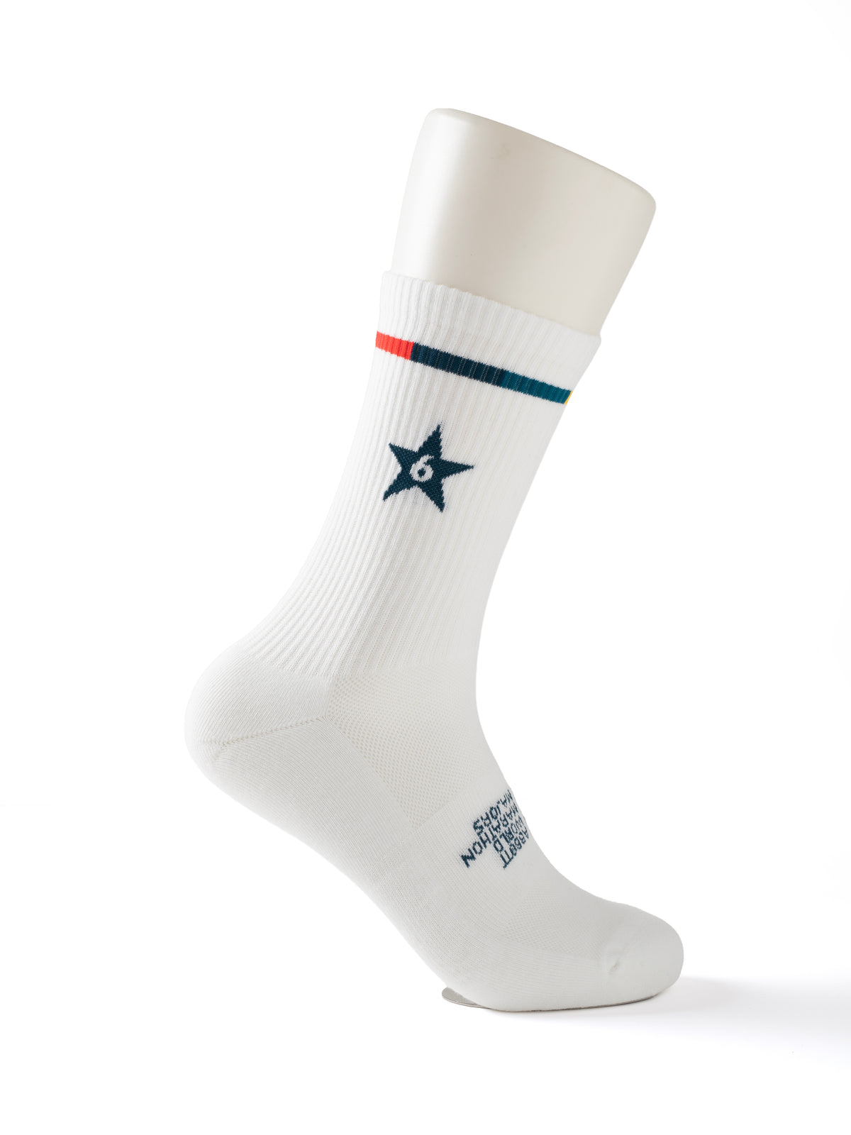 Six Star Finisher Midweight Crew Sock - White