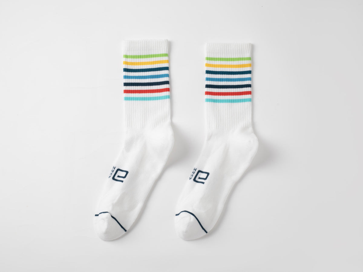 Majors Performance Midweight Crew Sock - White