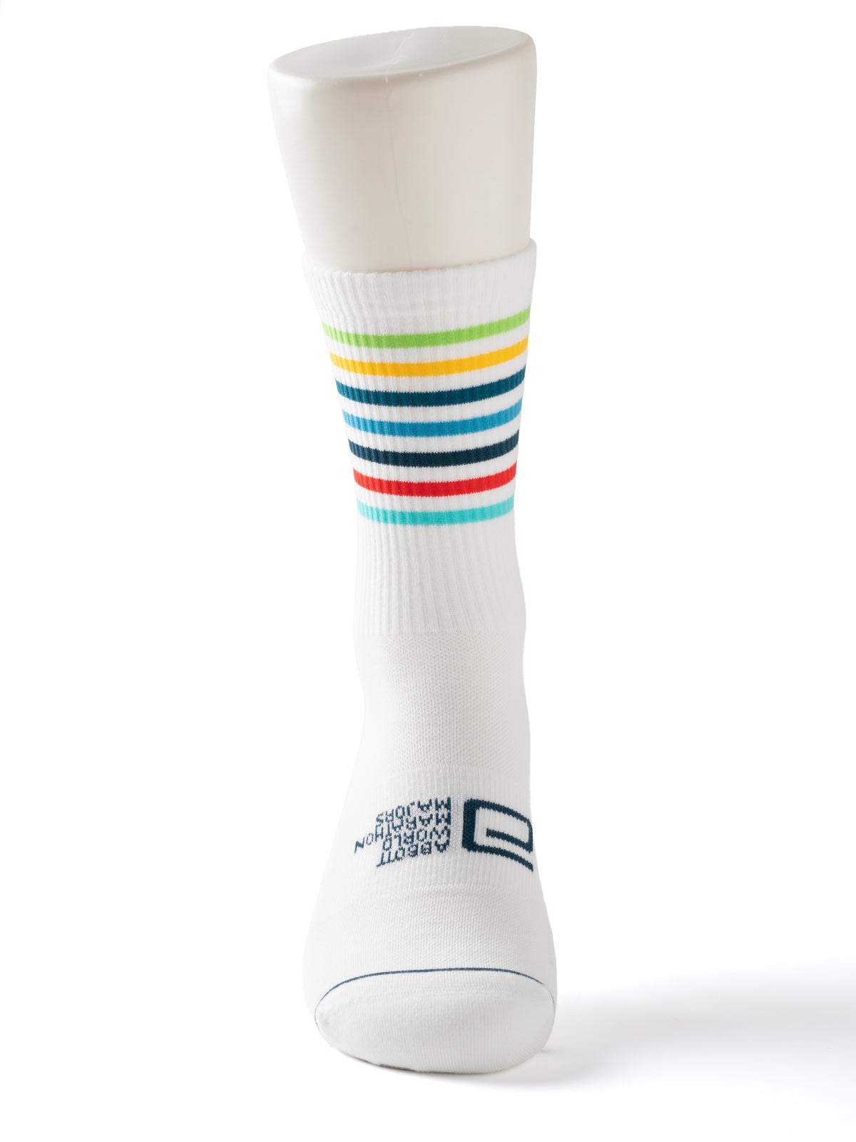 Majors Performance Midweight Crew Sock - White