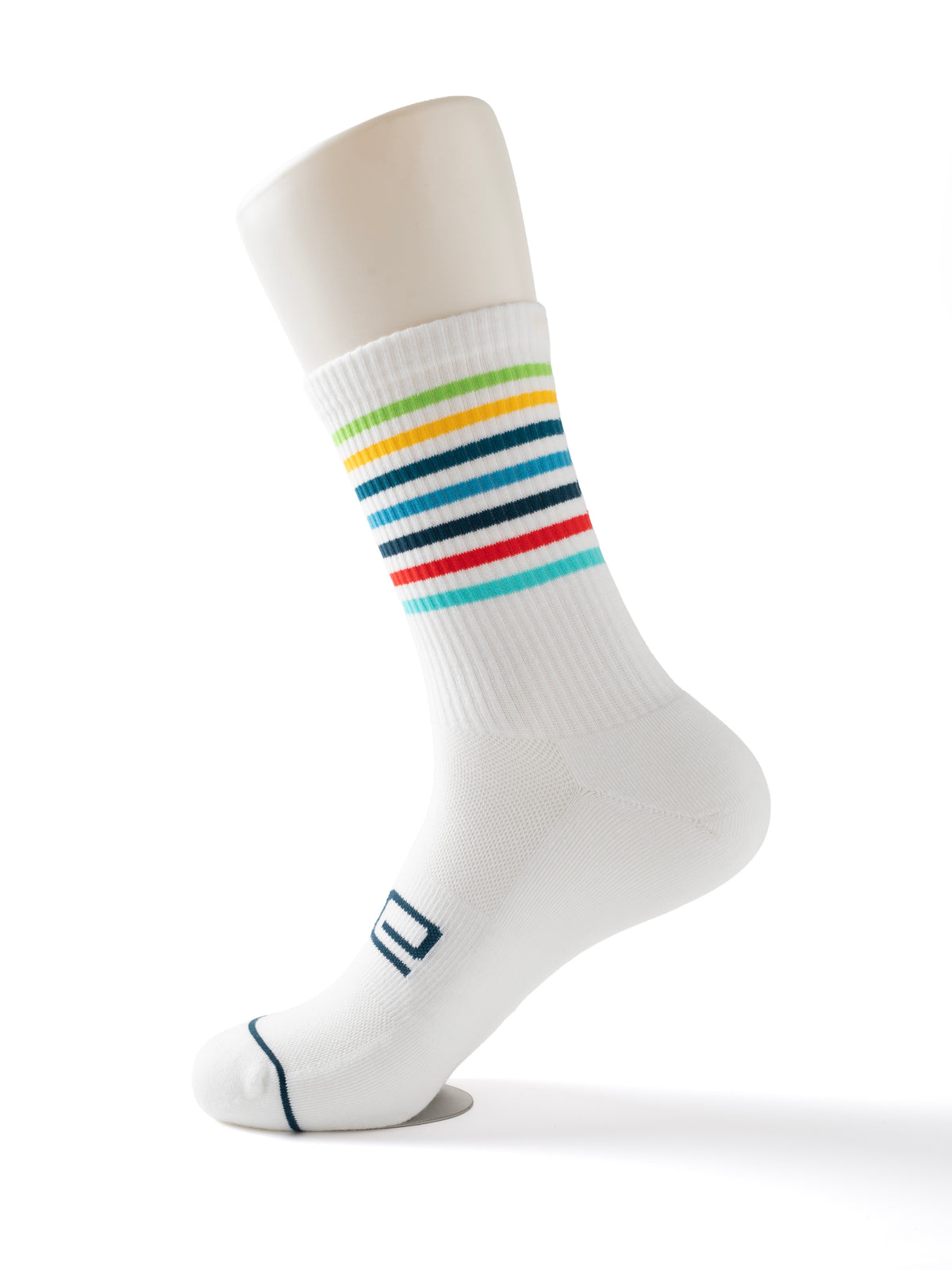 Majors Performance Midweight Crew Sock - White