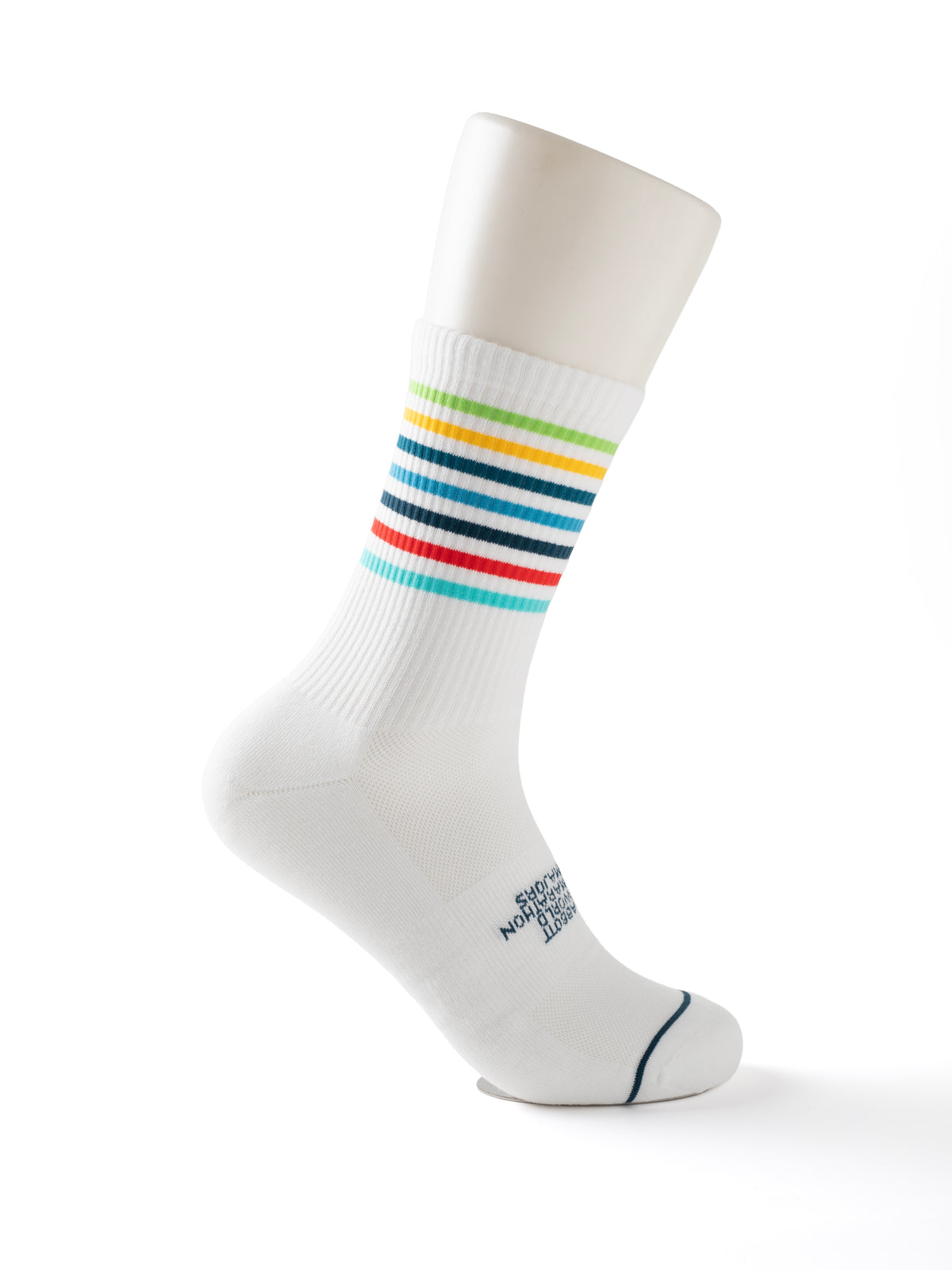 Majors Performance Midweight Crew Sock - White