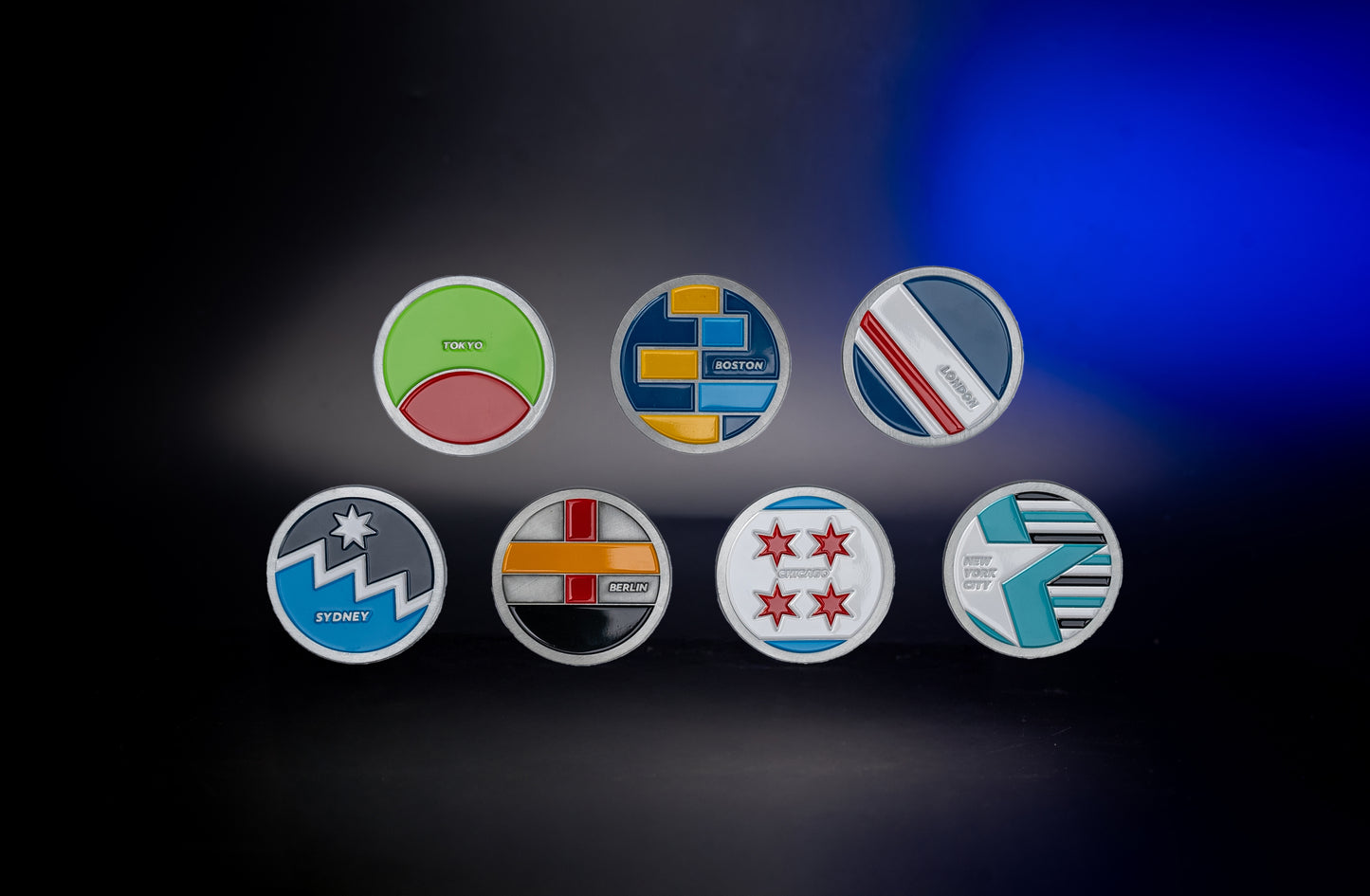 Seven Collectible Coin Bundle (Coins/Stand Included)