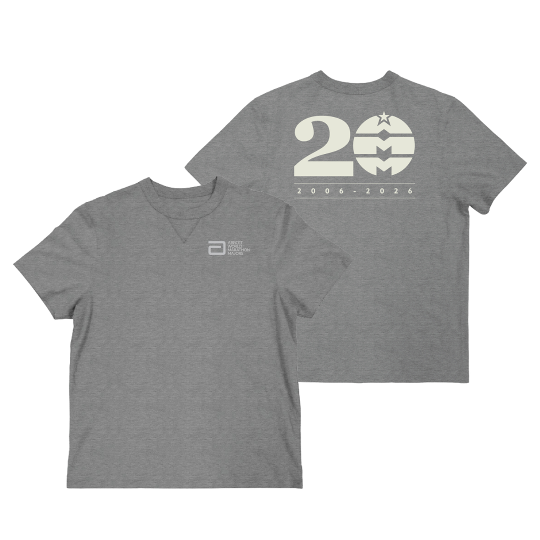 AWMM 20th Year Short Sleeve Sanded Cotton Tee - Gray